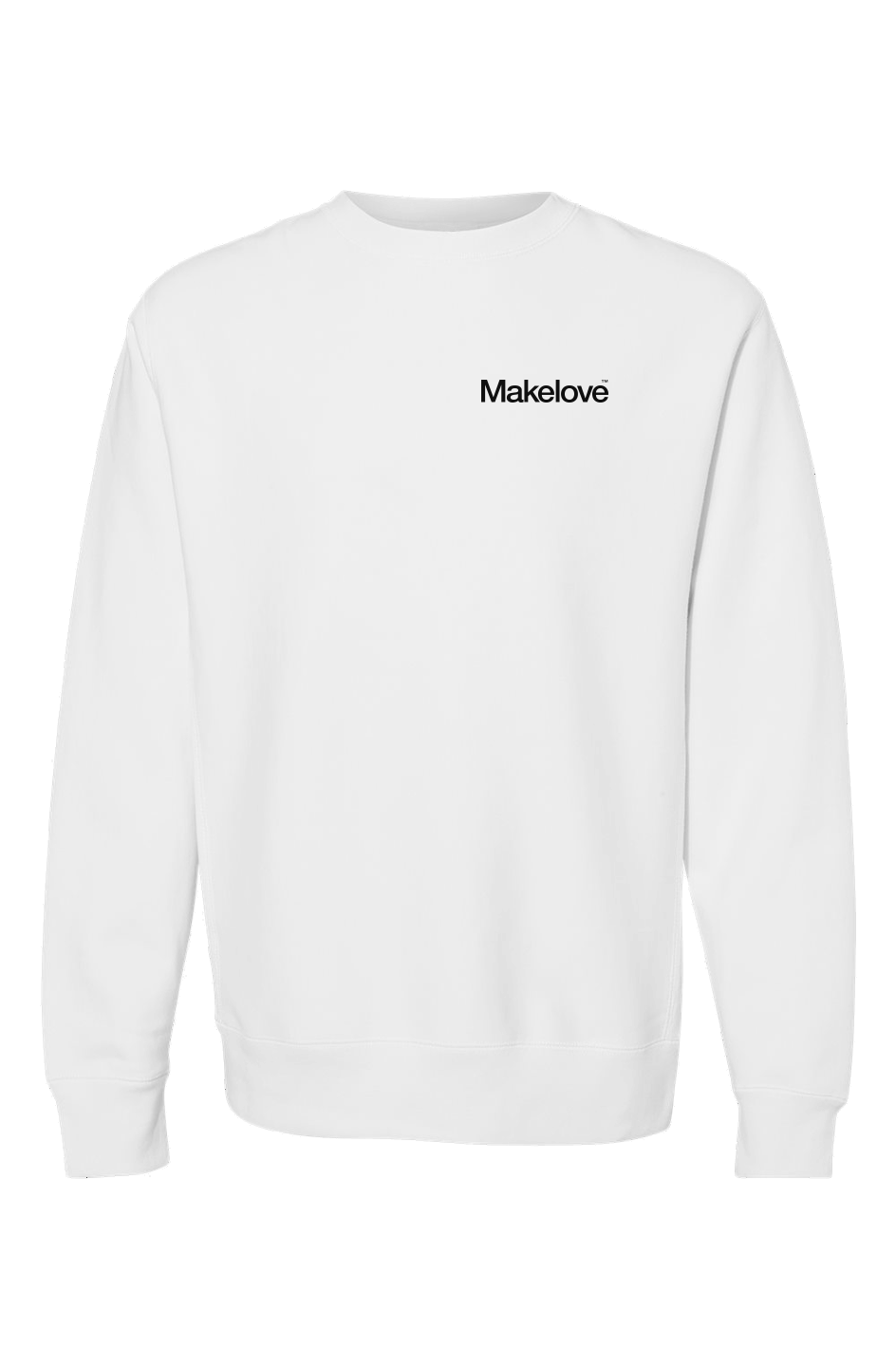 MAKELOVE LEFT CHEST Premium Heavyweight Cross Grain Crewneck
