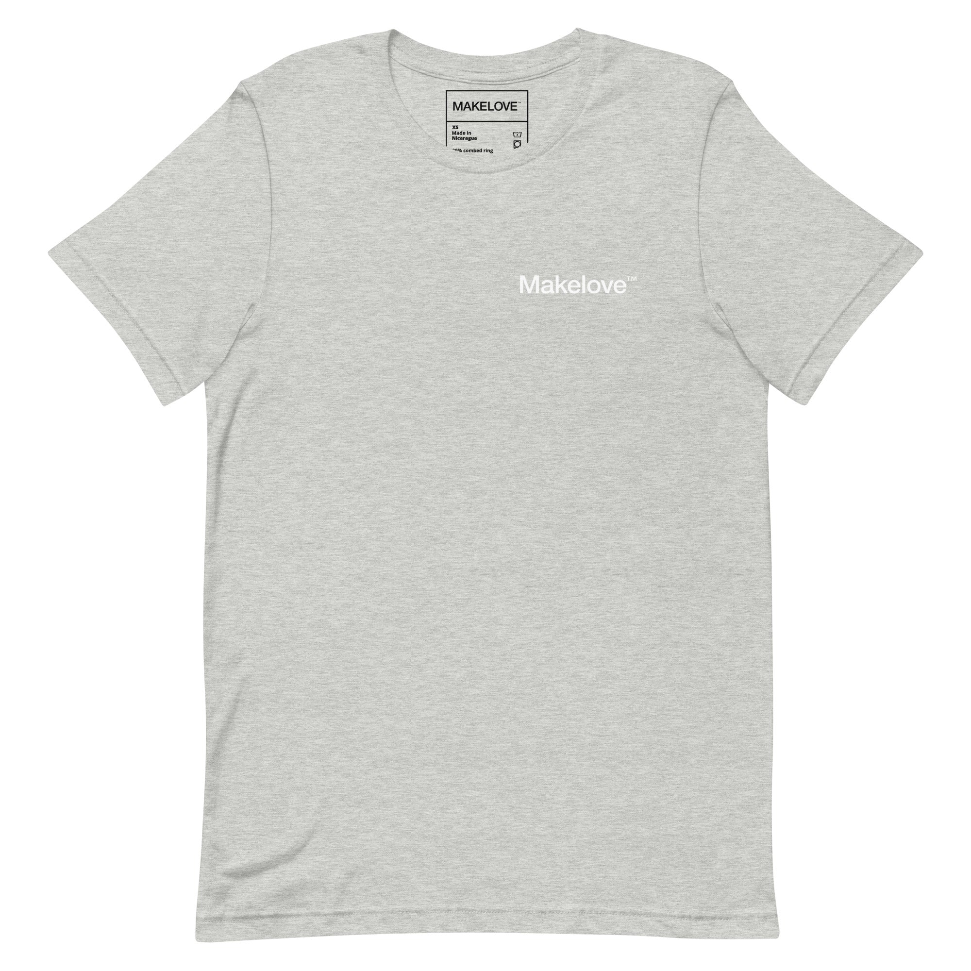 MAKELOVE™ Left Chest Helvetica Logo Unisex T-Shirt