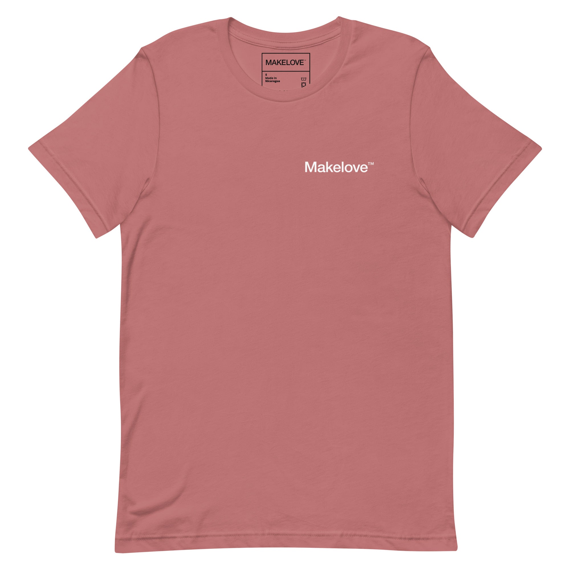 MAKELOVE™ Left Chest Helvetica Logo Unisex T-Shirt