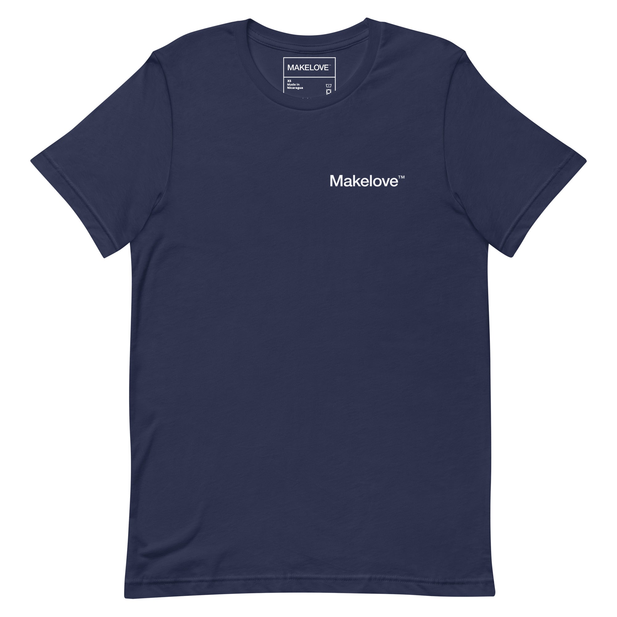 MAKELOVE™ Left Chest Helvetica Logo Unisex T-Shirt