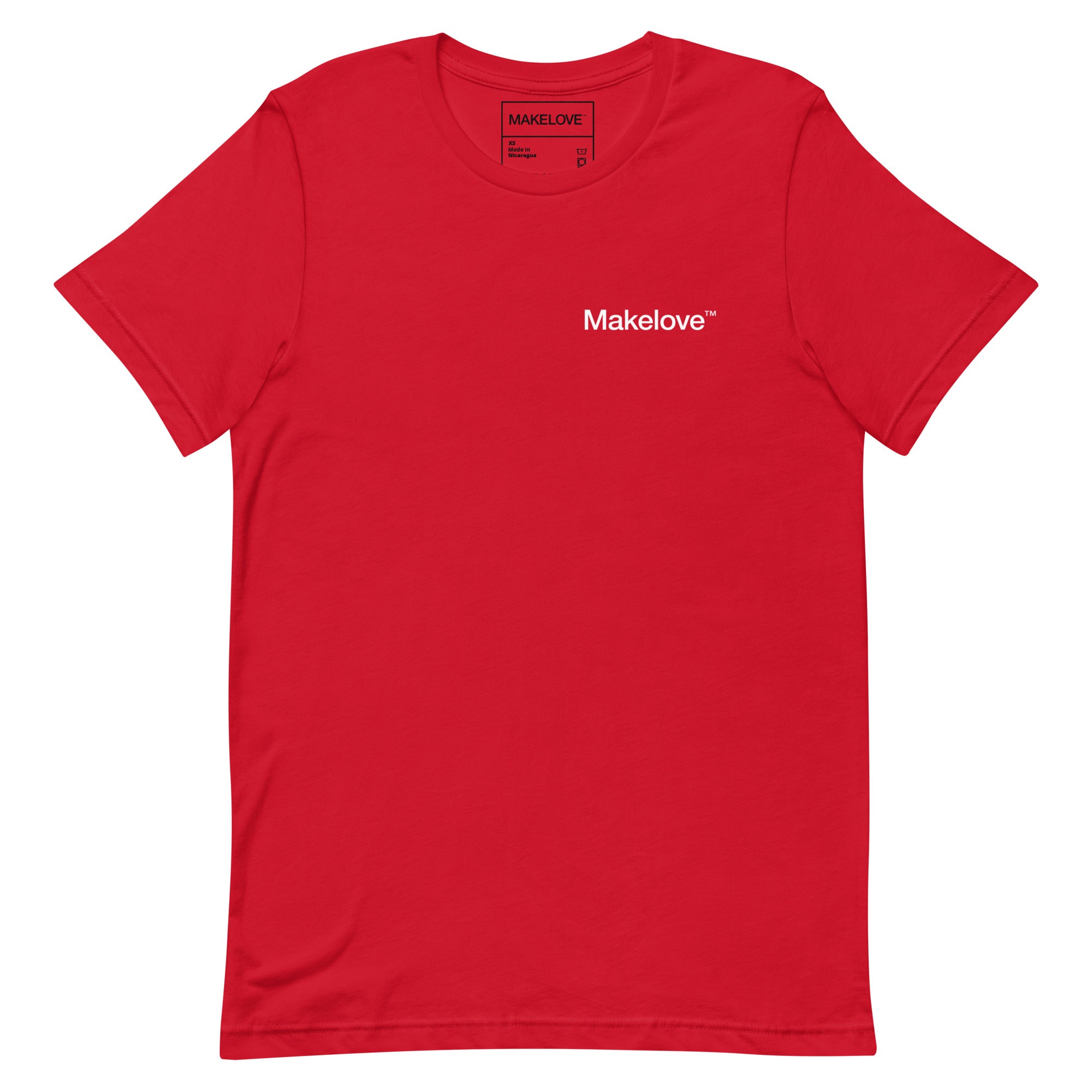 MAKELOVE™ Left Chest Helvetica Logo Unisex T-Shirt