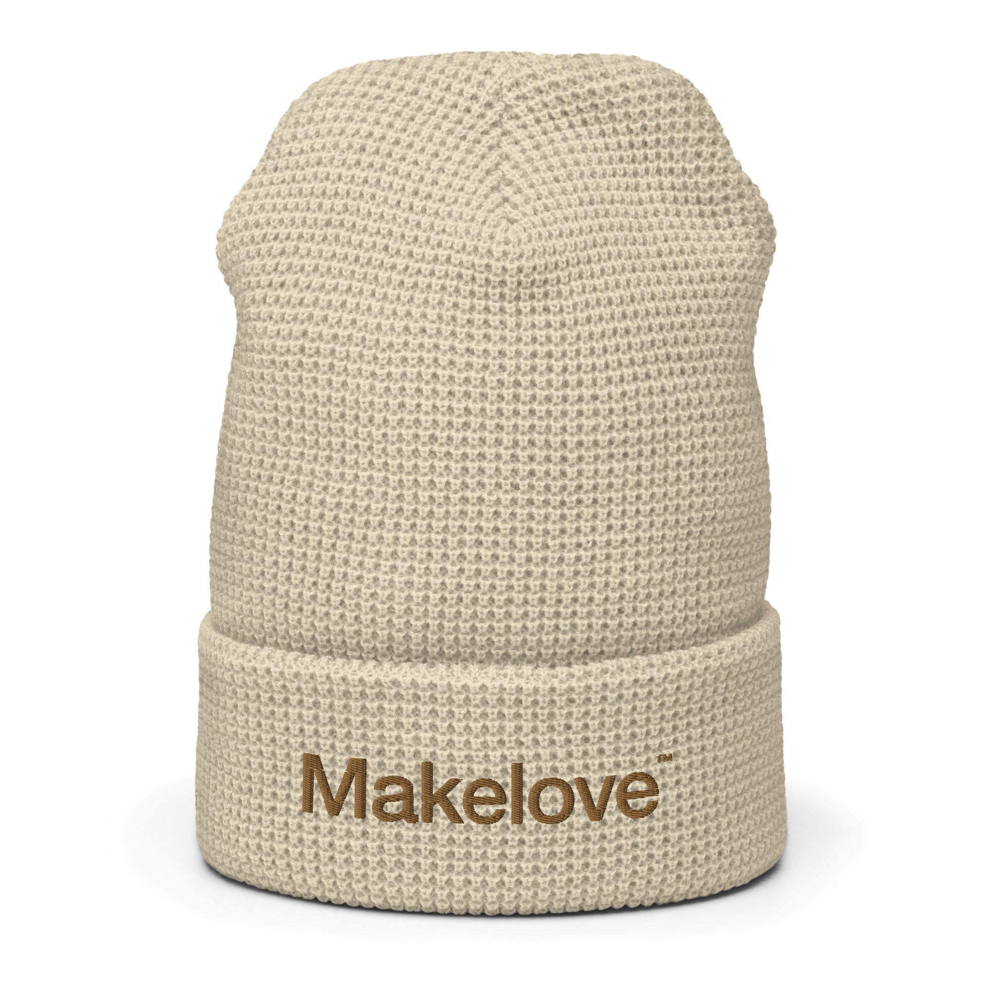 Makelove™ Helvetica Logo Waffle Beanie