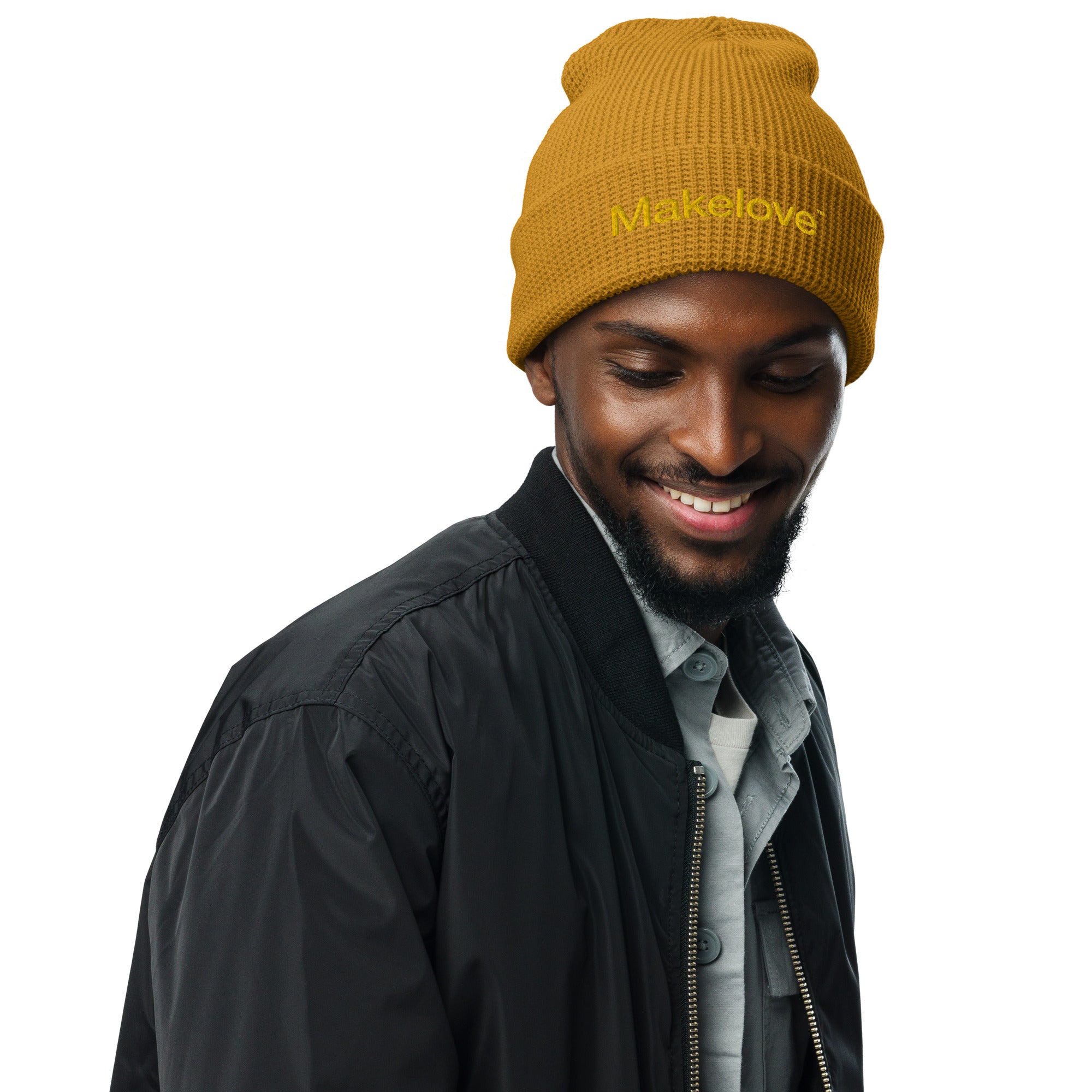 Makelove™ Helvetica Logo Waffle Beanie