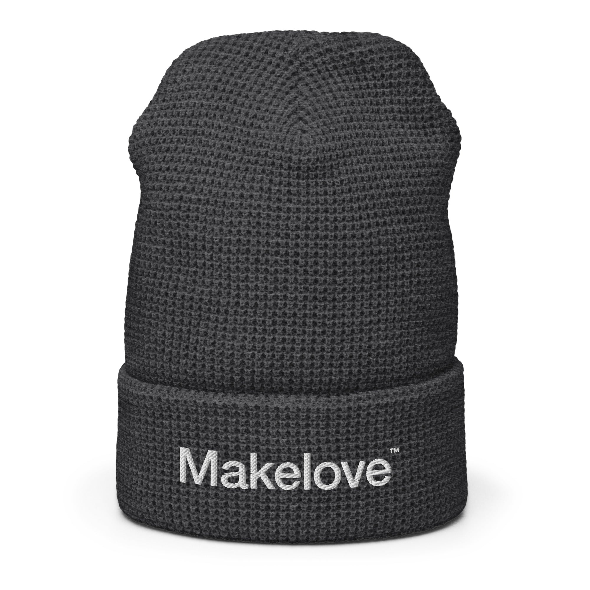 Makelove™ Helvetica Logo Waffle Beanie