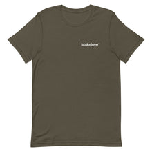 Load image into Gallery viewer, MAKELOVE™ Left Chest Helvetica Logo Short-Sleeve Unisex T-Shirt
